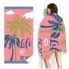 Pink Palm Tree Microfiber Beach Towel Oversized Quick Dry Sand Free Bath Towels Large Lightweight Swimming Blanket Swimwear