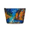 Women Oil Painting Print Cosmetic Bag Toiletries Organize Travel Storage Case 6861