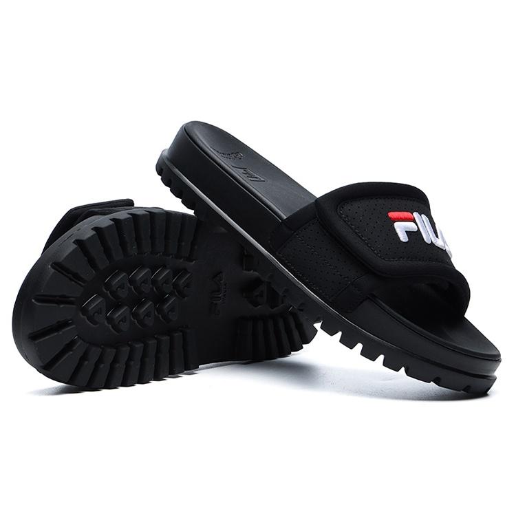 (WMNS) FILA Stylish Cozy Flat Heel Sports Slippers Black Women's F12W124624FBK
