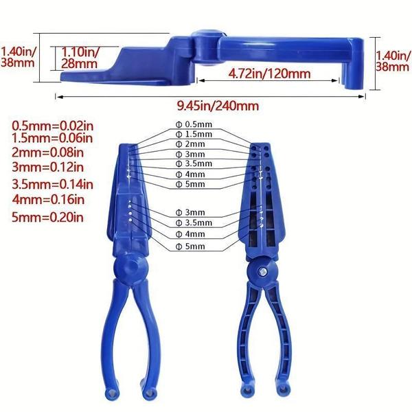 1PC Plastmasas nagu knaibles Naglu turētājs kalšanai elektriķiem un celtniecības darbiem Mājas instrumenti Papildu drošības knaibles Instrumenti