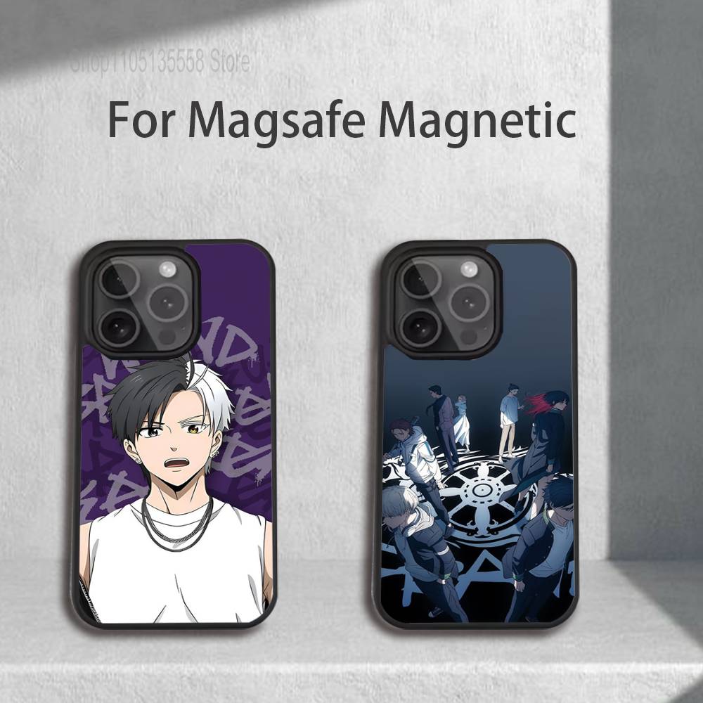 Anime W-Wind B-Breaker Phone Case For iPhone 17,16,15,14,13,12,11,Pro,Max,Plus,Mini,SE4,E Magnetic Magsafe Wireless Charging
