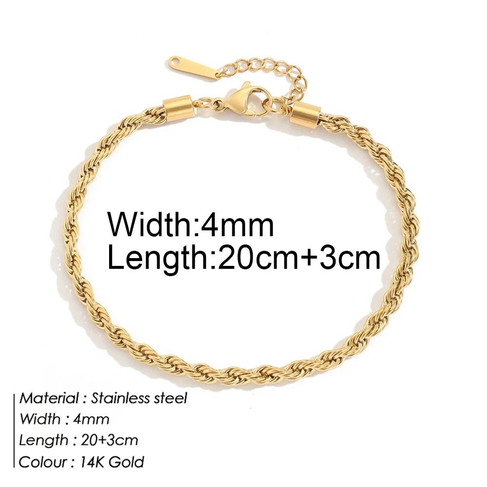 Stainless Steel Delicate Anklet for Women Gold Color Chain Anklet Bracelets On The Leg Do Not Fade Anklet Jewelry Women 2025 New