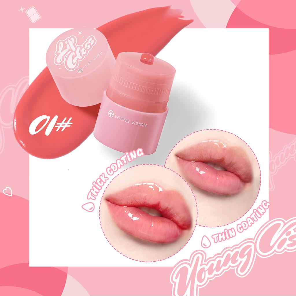 YOUNG VISION 1-teiliger Twist Lipgloss Moist Moist Color Lipgloss Lippenöl