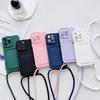 Candy Strap Case for Samsung Galaxy S24 S23 Ultra S22 Plus S21 S20 FE A54 A34 A55 Crossbody Lanyard Neck Cord Card Silicon Cover