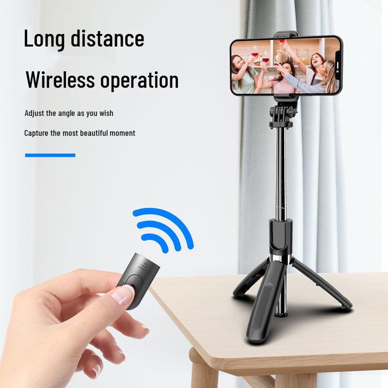 Přenosný Bluetooth Selfie Stick Stativ s Anti-Shake a Výsuvným Držákem Telefonu pro Venkovní Fotografování