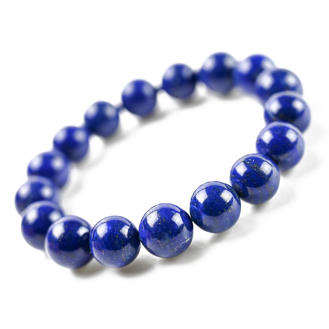 

Eigado Lapis Lazuli 17cm Inner Natural Power December Birthstone Bracelet, 12.5mm Beads, Diameter, Stone, Stone,