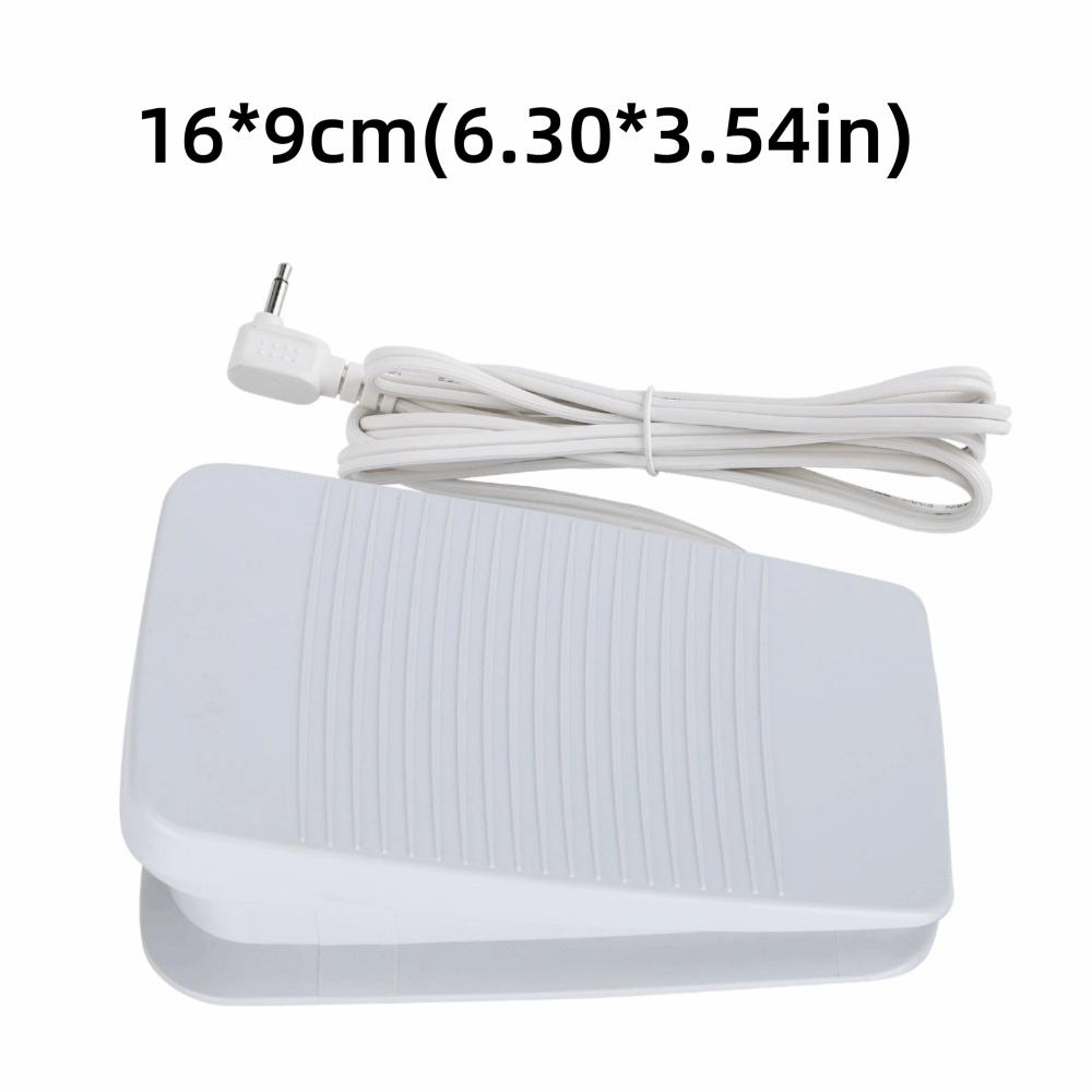 Pedală Mașină de Cusut Albă Plastic Pedală cu O Singură Gaură Cusut Profesional