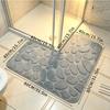 Ultra-Soft Bath Mat, L-Shaped Pebble Bath Mat, Soft and Comfortable Carpet,  Suitable for Shower Mat, Bathroom Accessories,