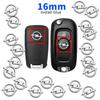 16mm Emblema Badge Adesivo per Chiave Auto Logo Controllo Auto Decalcomania Per Insignia Astra J F Antara Meriva H G Corsa OPC Zafira