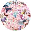 50 Cartoon Animal Salamander Axolotl Doodle Stickers DIY Decorative Suitcase Motorcycle Trolley Case Waterproof