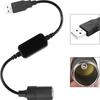 Black Thick Copper Wire 5V To 12V Driving Recorder Power USB To Lighter Adapter Cable