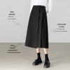 Shangdu Bila Women's Winter Linen Blend High-Waist A-Line Skirt
