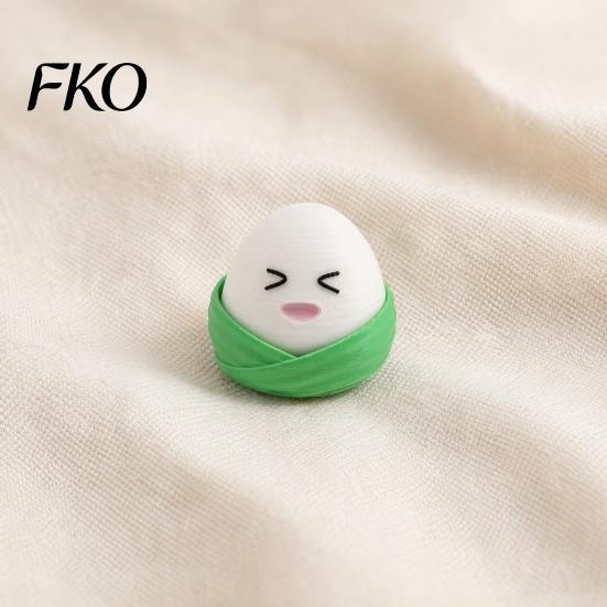 Zongzi Sensory Toy 3D Printed Fidget Clicker, Cartoon Rice Dumpling Finger Stress Relief Food Toy, Gift for Dragon Boat Festival