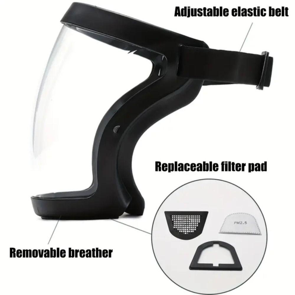 Full Face Motocross Mask Anti-Sand Space Spherical Goggles HD Protective Face Mask  Anti-Sand