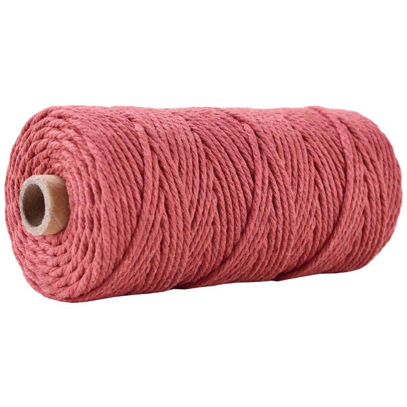 3mm Colored Cotton Rope for DIY Weaving, Tapestry, Binding, and Decorative Use
