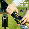 Foldable Kids Scooter with Adjustable Handlebar, 200mm Big Wheel, Rear Fender Brake, for Ages 6-12 Years, Black