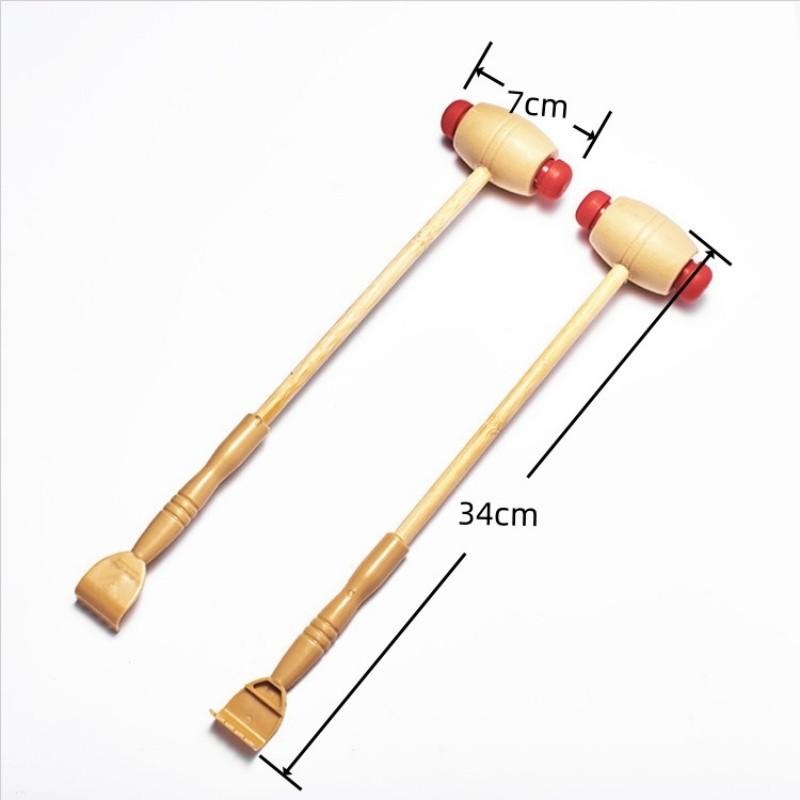 Holzmassagehammer Jucken Kratzen Multifunktional Rückenmassage Fitness Rehabilitation Entspannung Massagehammer