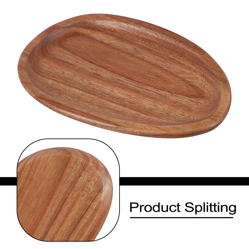 WOOD Dishes Snack Fruit Dessert Serving Tray Dessert Dishes
