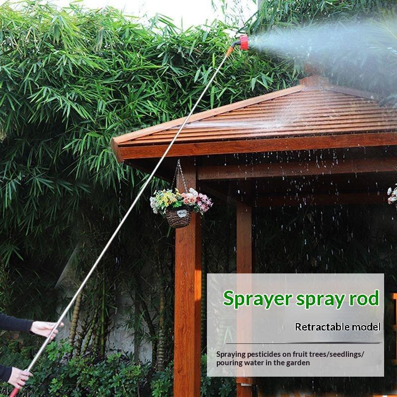 1 Set Stainless Steel Telescopic Spray Rod Extension Tube 260/360Cm For Garden Sprayer & Irrigation Nozzle Accessories