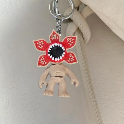 Keychain Pendant Flower Shape 3D Printed Stress Relief Charm Keys Backpack Purse Lightweight Key Holder