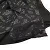 1meter Black Color Metallic Bright Silk Fabric Flower Chiffon Fabric for Stage Costume Decoration DIY Sewing Clothing