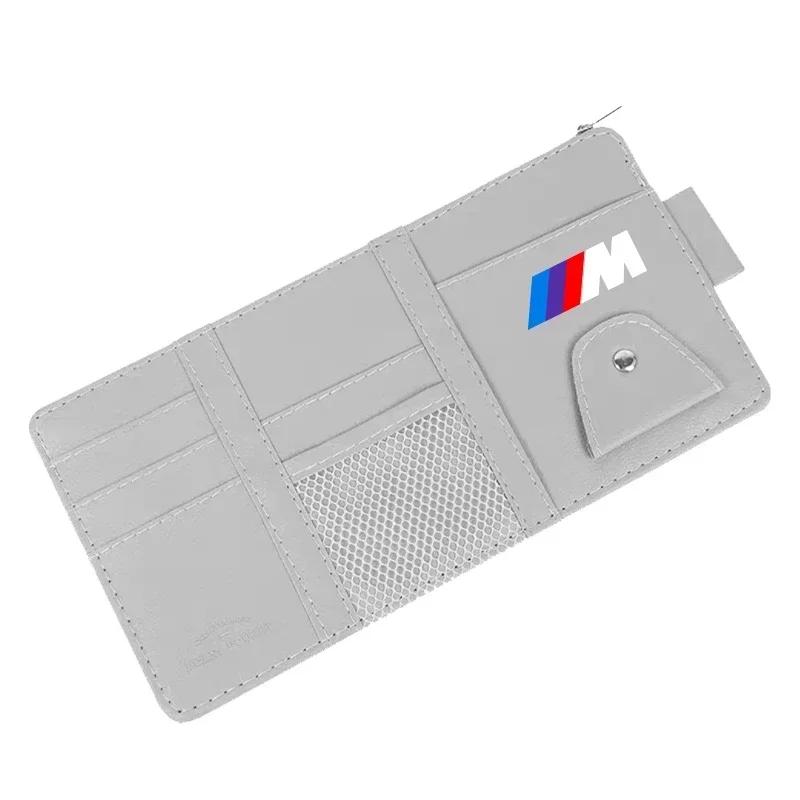 X4 X5 X6 2025 Car For BMW Car Sun Visor Organizer Multi-Pocket Auto Interior Accessories Zipper Pocket Organizer For BMW X3 X4 F