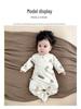 Pure Cotton Long Sleeve Baby Romper with Double Layer Belly Protection - Spring/Autumn Butterfly Harem Suit for Newborns