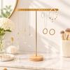 Round Base Jewelry Display Stand Iron Frame Earrings Holder Bracelet Organizer  Dresser Organizer