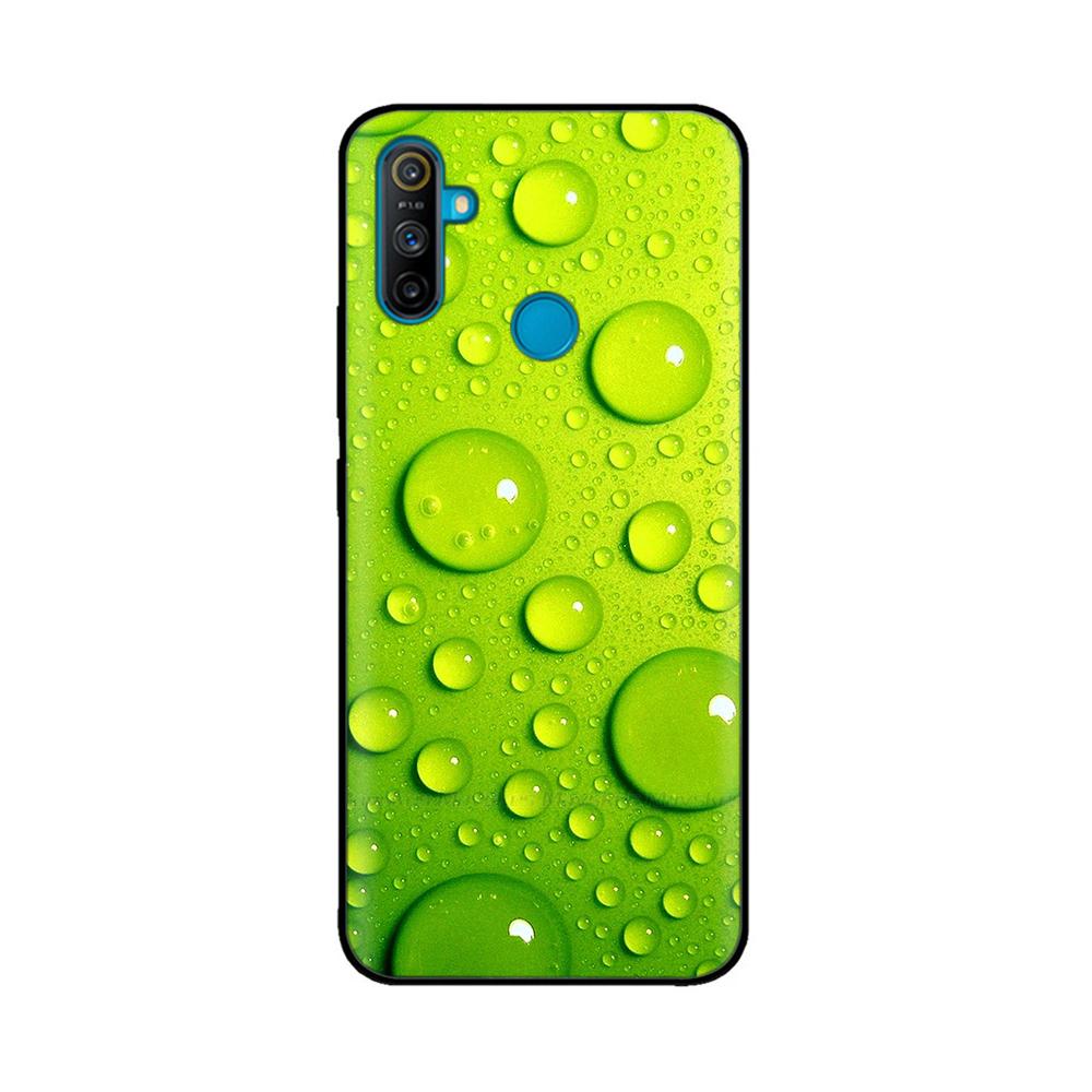Etui do Realme C3 Miękkie Czarne Silikonowe TPU Wzór Tylna Klapka Do OPPO Realme C3 RMX2020 C 3 RealmeC3 Malowane Etui na Telefon Fundas