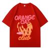 Funny Cat Meme Graphic Print Streetwear T-Shirt Fashion Cotton Tshirts Clothes Trend Y2K Short Sleeve Tshirts