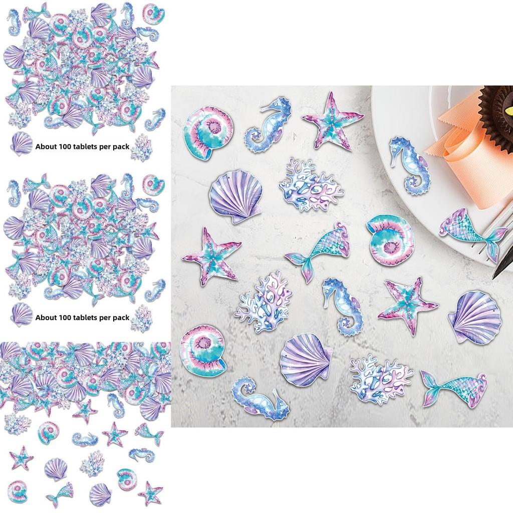 Mermaid Starfish Coral Birthday Party Decor Confetti With Paper Material For Baby Shower Celebrations