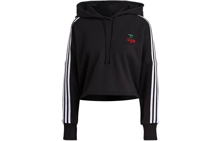 Женские толстовки Adidas Originals Черные с капюшоном Умеренные Обычные GN3100 S