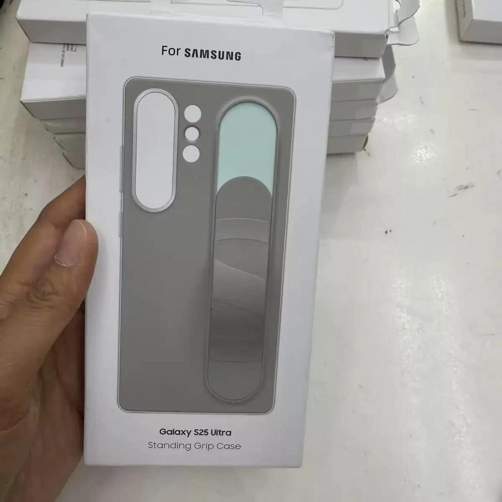 Official Silicone Elastic Stand Wristband Protective Case For Original Samsung Galaxy S26 Ultra S25 Plus S24 S23 Anti Drop Phone Case