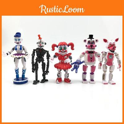 Fnaf Five Nights At Freddys Actionfiguren Sammlung mit leuchtenden Miniaturen und dekorativen Kuchenaufsätzen