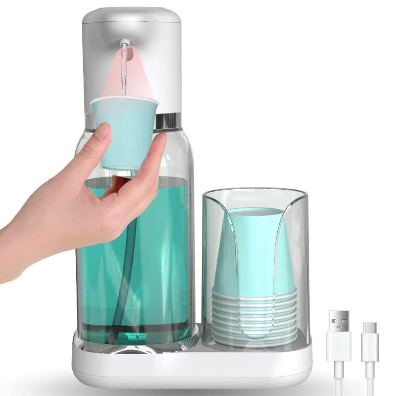 Automatický elektrický dávkovač ústní vody 20 ml/30 ml Nastavitelný výdej Velká kapacita Stroj na ústní vodu Pro použití v koupelně