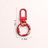 5/10/20Pcs Keyring Lobster Clasp Spring Buckle With Buckle Colored Keychains For Diy Jewelry Making Key Ring Hooks Bags Buckle