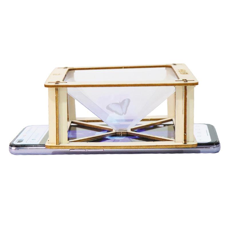 Holographic Projection DIY Kit for 3D Virtual Reality - Educational Toy for Students and Children