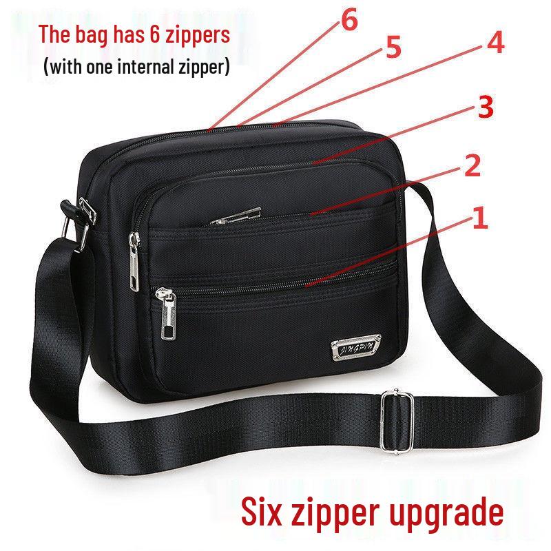 Waterproof Multi-Layer Korean Style Men's Crossbody Money Bag