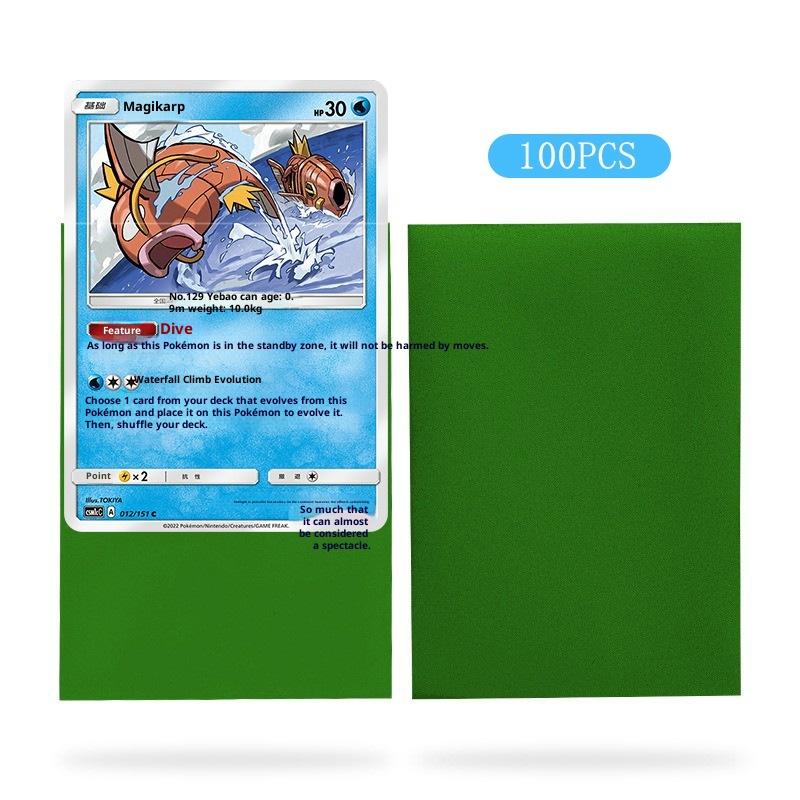 100 ks prémiových obalů na karty Matné obaly na karty Kompatibilní s Mtg Pokemon Trading Cards a Sport Standardní velikost deskové hry