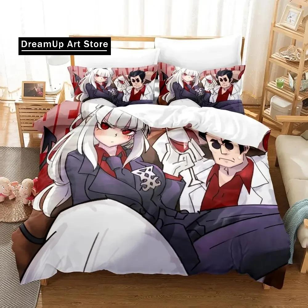 Helltaker Bedding Set Single Twin Full Queen King Size Bed Set Aldult Kid Bedroom Duvetcover Sets Anime parure de lit Bed