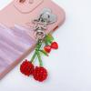 Simulated Cherry Pendant Phone Chains Keychain Earphone Case Backpack Hangings Decor