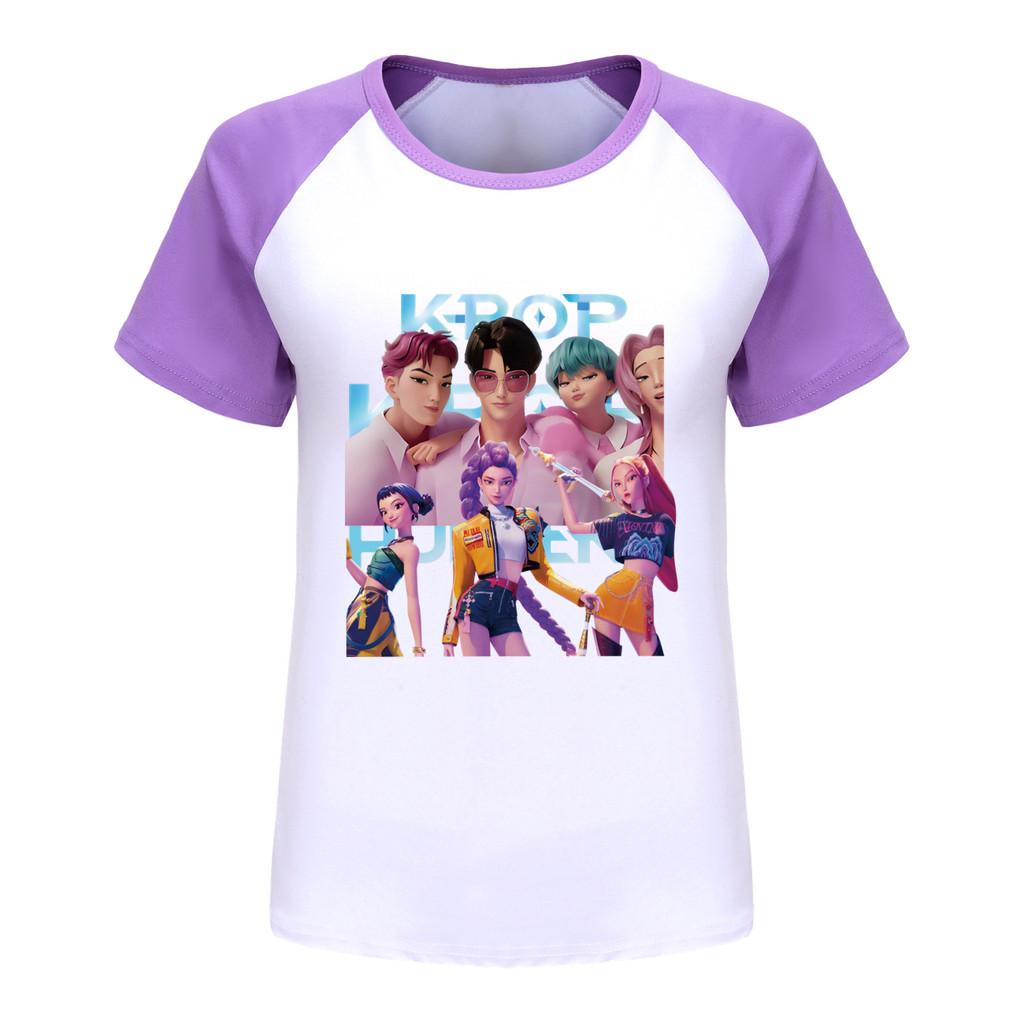 5056 Barn Flickor Sajaboys Rumi Zoey Mira Tryck Raglan Kortärmad T-shirt