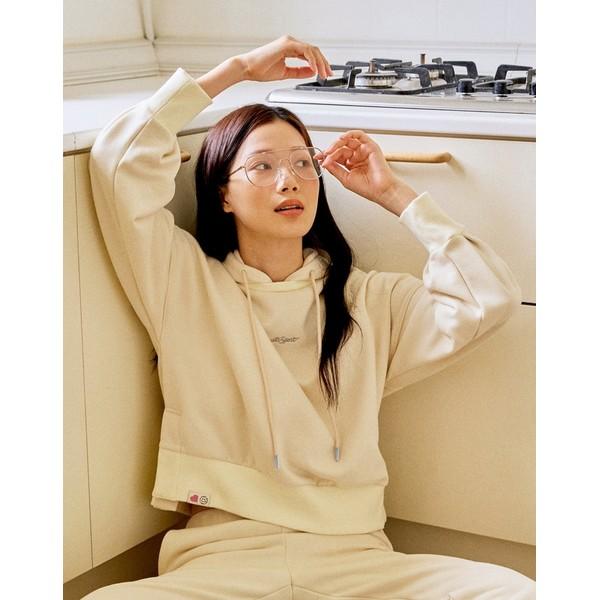  Jill Stewart SportS  Jill SportS Women S Light Yellow Split Hem bruShed Hoodie jftS2d832y1