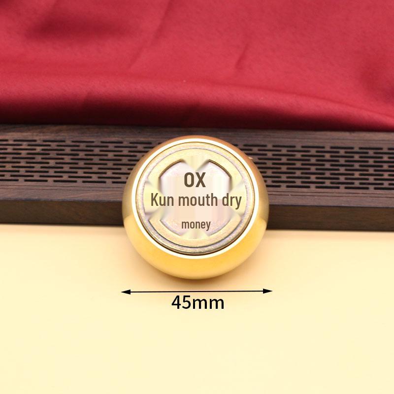 Mosazná vícestranná rotující dekompresní ozdoba pro přilákání bohatství a pokladů