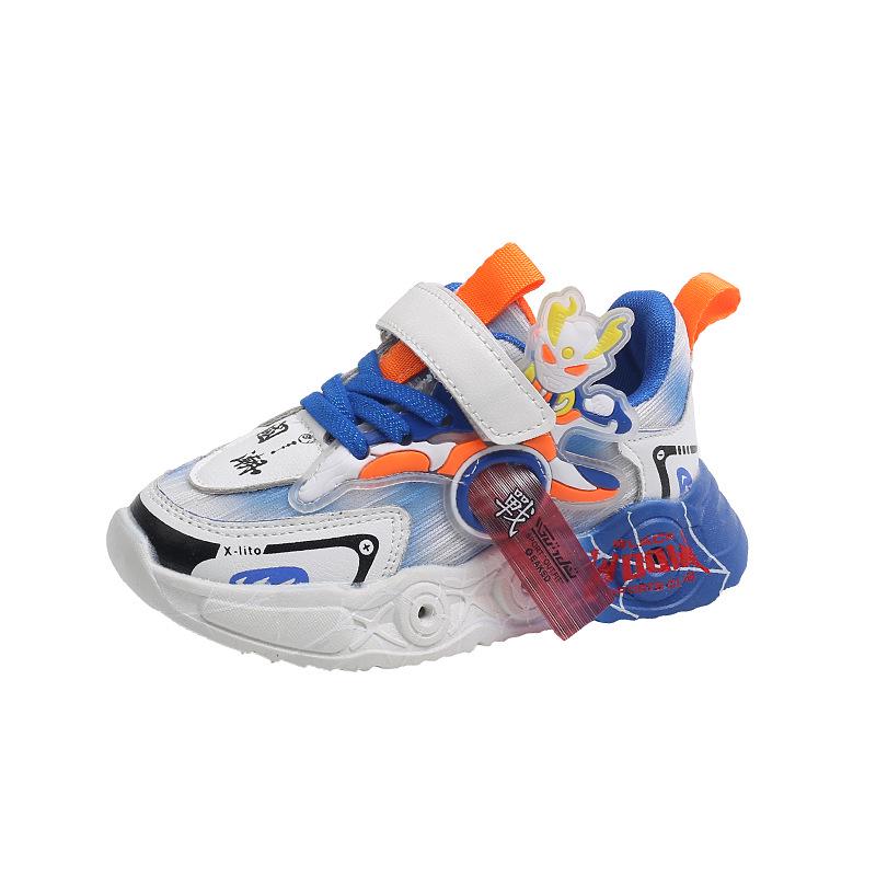 Pantofi sport pentru copii cu desene animate Ultraman, plasă luminoasă - Pantofi sport respirabili de vară unisex 2023
