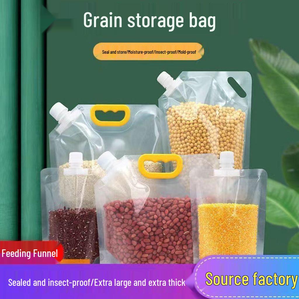 Large Grain Storage Bag with Spout Seal for Home Use