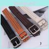 Fashionable Cotton Linen Ladies Waist Strap With Metal Pin Closure For Commuting