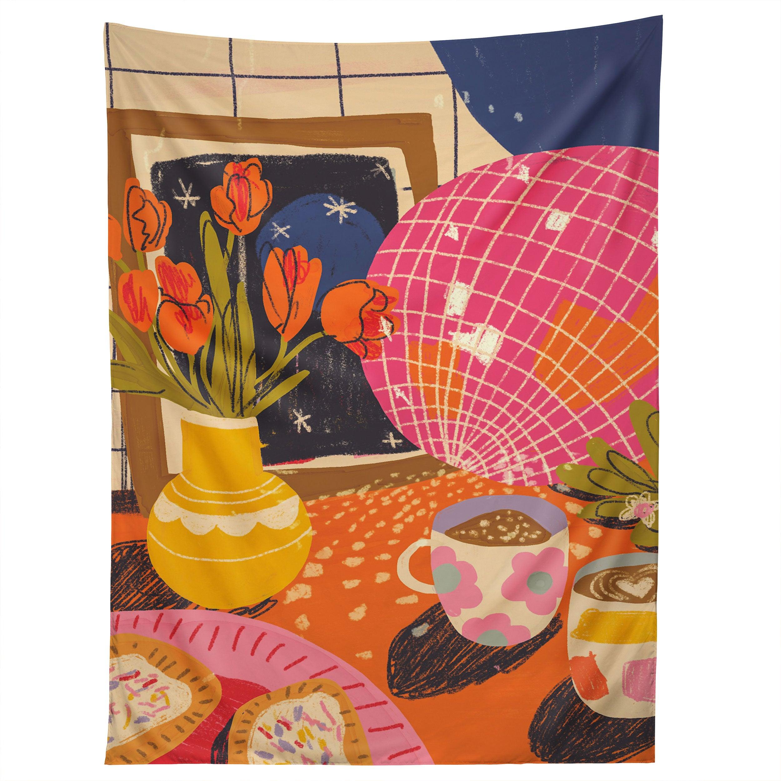 DISCO NIGHT tapestry 75x100