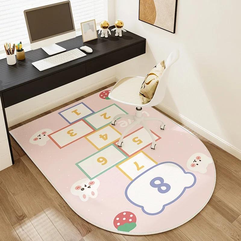 E-sports Swivel Chair Carpet 5Size Kids Study Room Computer Chair Mat Living Room Table Study Computer Desk Foot Mat