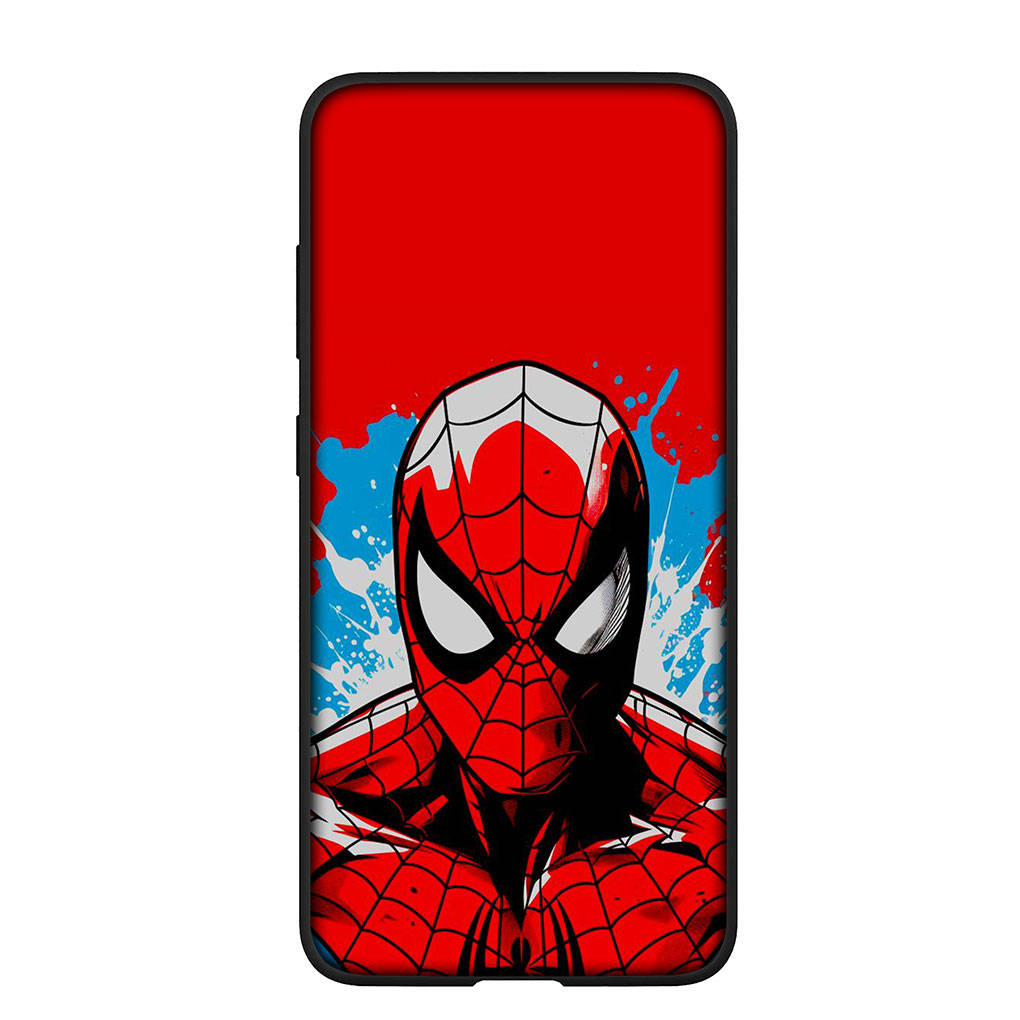 Phone Case for Samsung Galaxy S25 S24 S23 iPhone 16 15 Xiaomi Redmi Note 14 13 12 16E X 11 Pro Max OPPO Moto Huawei Marvel Comics Spider Man Spiderman